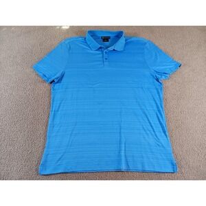 Kyodan Golf Polo Shirt Mens L Blue Performance Stretch Moisture Wicking Golf